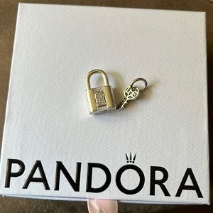 Padlock and Key Charm by Pandora